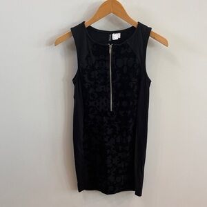 H&M Black Patterned Mini Dress